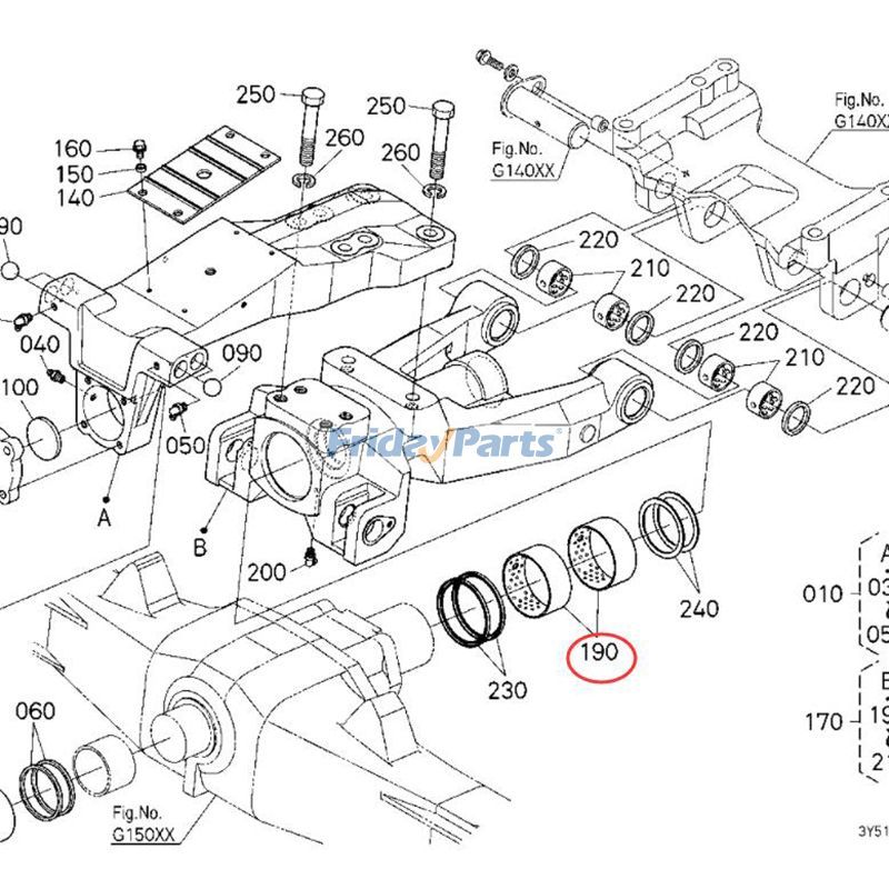 Bushing M6040HD for Tractor