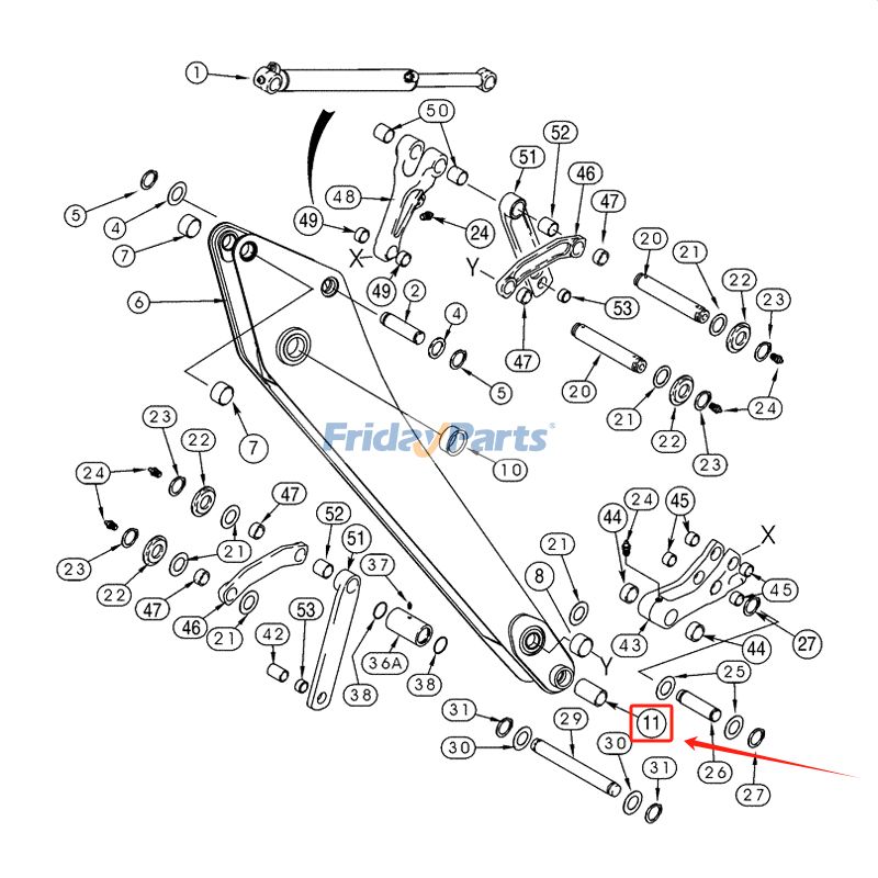 Bushing IH Backhoe for Loader