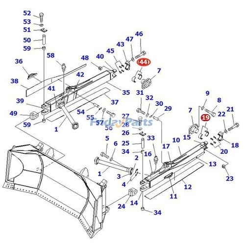 Bushing 198-71-51340 for Komatsu Dozer D475A-3 D475A-3-SC D475A-5 D475A ...