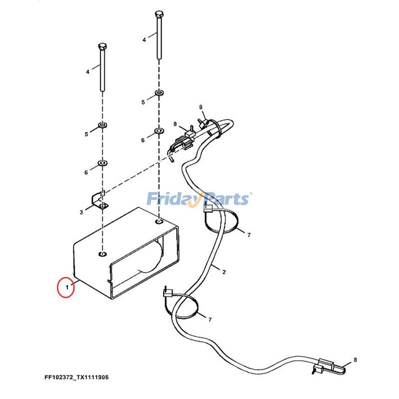 Repuesto Alarma de marcha atrás con zumbador AT331020 para motores John Deere 4045 6068 6090 Excavadora 130G 130GLC 2654G 2656G 2956G 3154G 3156G 3754G 3754GLC 3756G 3756GLC compatible con Motor,Excavadora Para JOHN DEERE FridayParts