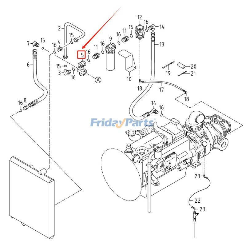 Ensemble de soupape de dérivationpour Compresseur d'Air