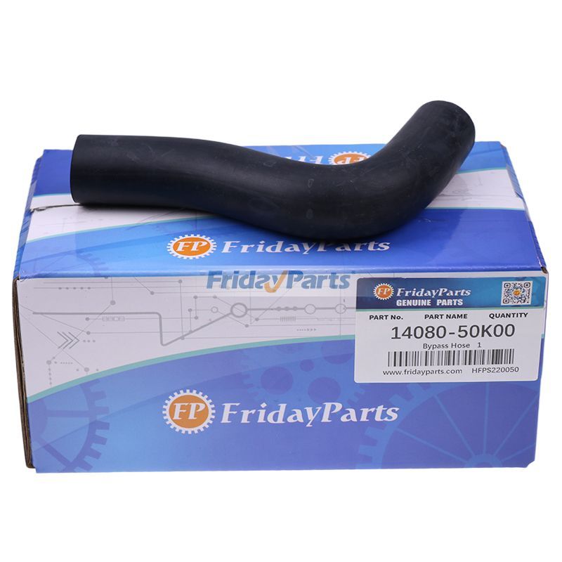 Bypass Hose 14080-50K00 for Nissan Engine H15 H20-2 H25 K21 K25 Forklift J01 J02 H01 H02 1F1 1F2 L01 L02 PJ01A15PV CUGJ02F35PV MAP1F2A25DV MCPL02A20DV