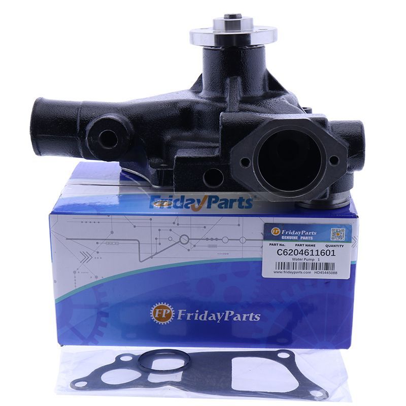 Pompe à eau avec joint C6204611601 pour moteur Cummins B3.3, chariot élévateur, excavatrice, chargeuse compacte Mustang