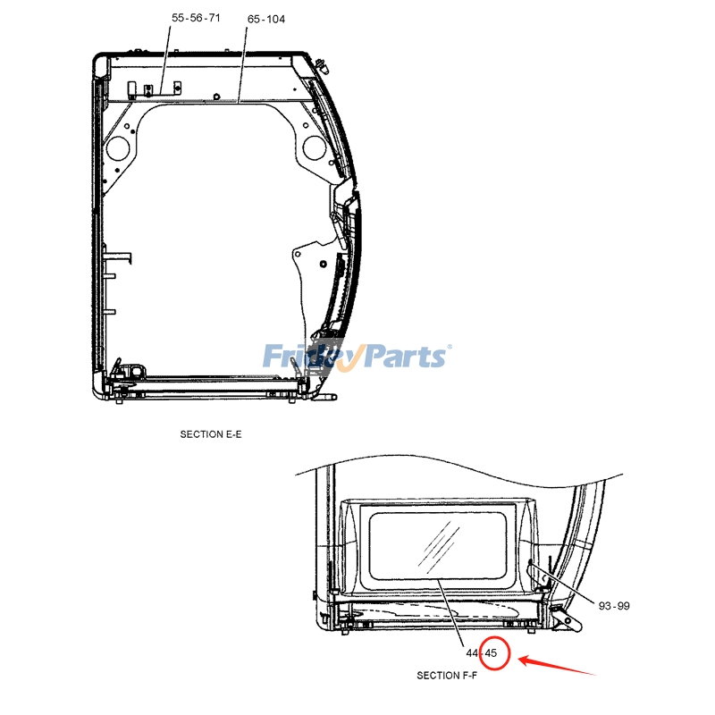 FridayParts Fahrerhausdachdichtung