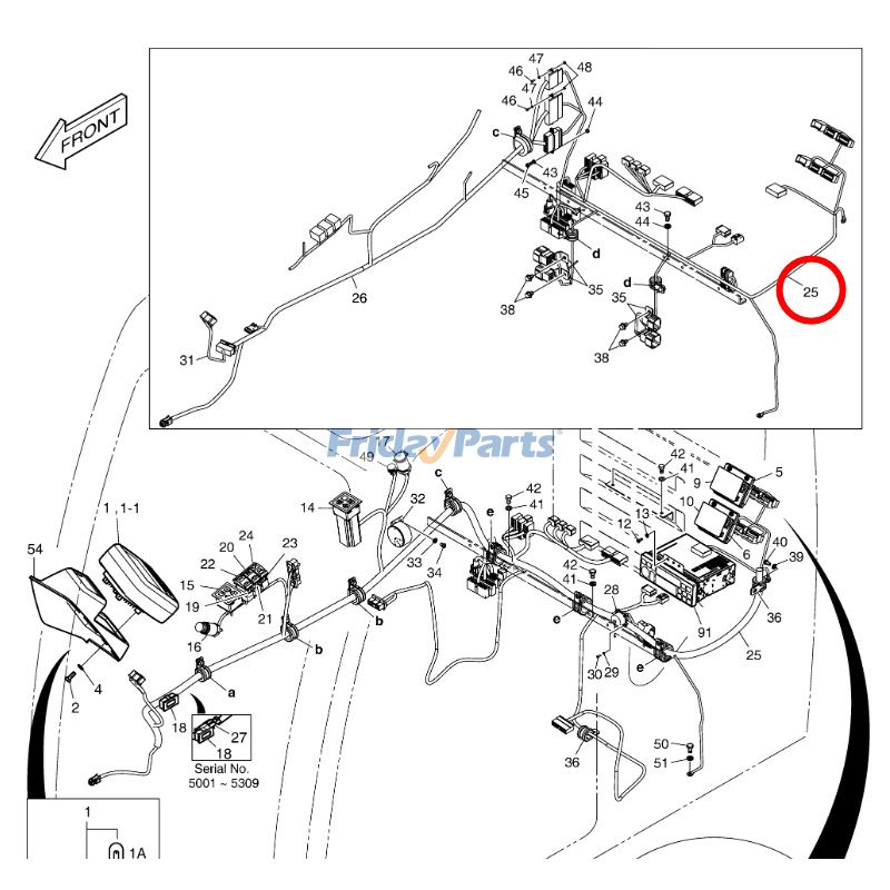 Kabinenkabelbaum Daewoofür Bagger