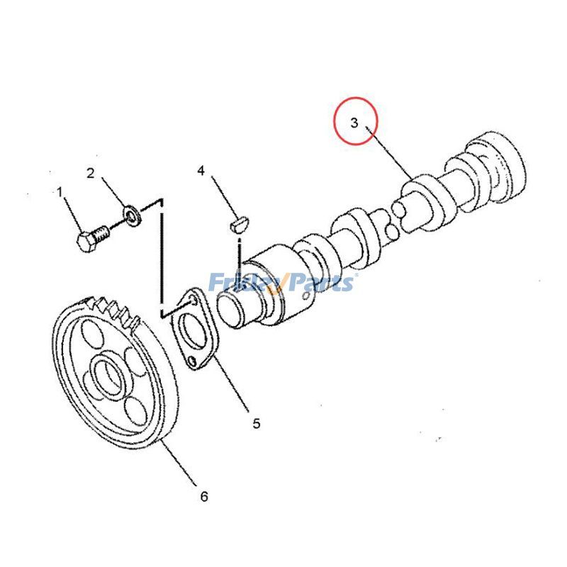 Camshafterpillar CAT 317B for Engine