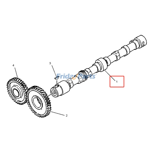 Engine 8343 Camshaft 195-8343 for Mitsubishi Engine S4L2 K4N Caterpillar CAT ...