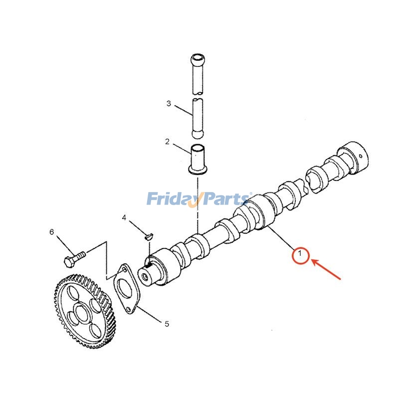 Arbre à camespour Moteur,Pelle