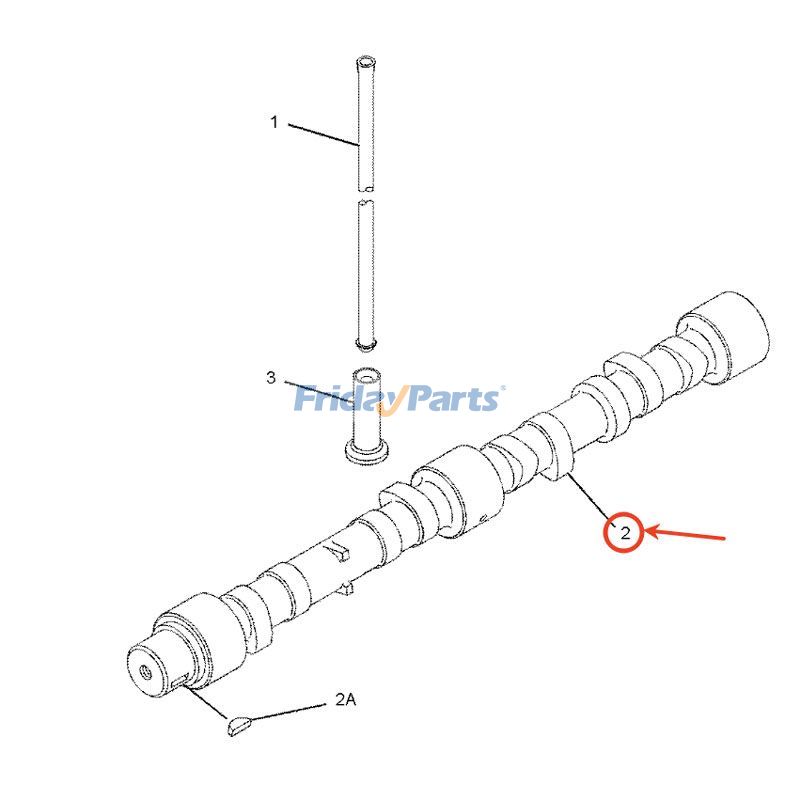 Arbre à camespour Moteur,Chargeur