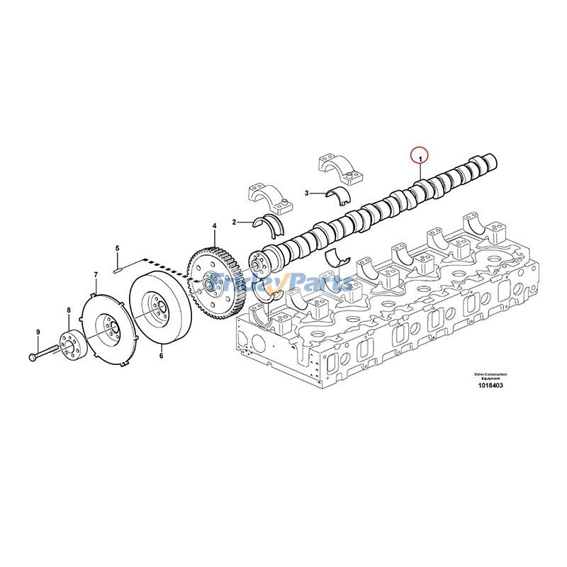 Arbre à camespour Moteur,Pelle,Chargeur,Camion Tout-Terrain,Camion,Véhicule