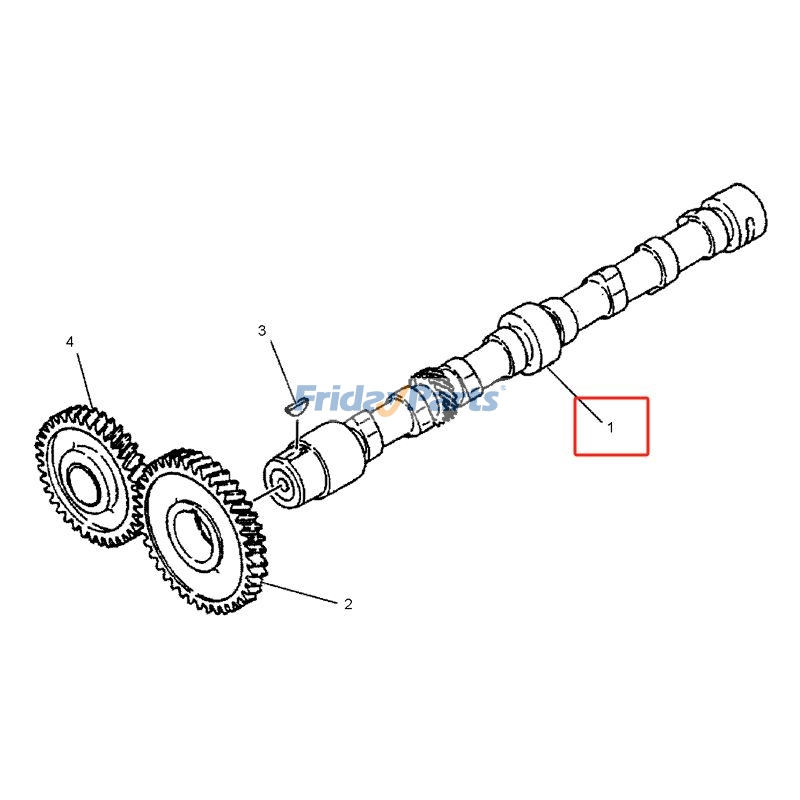 FridayParts Nockenwelle ohne Zahnrad