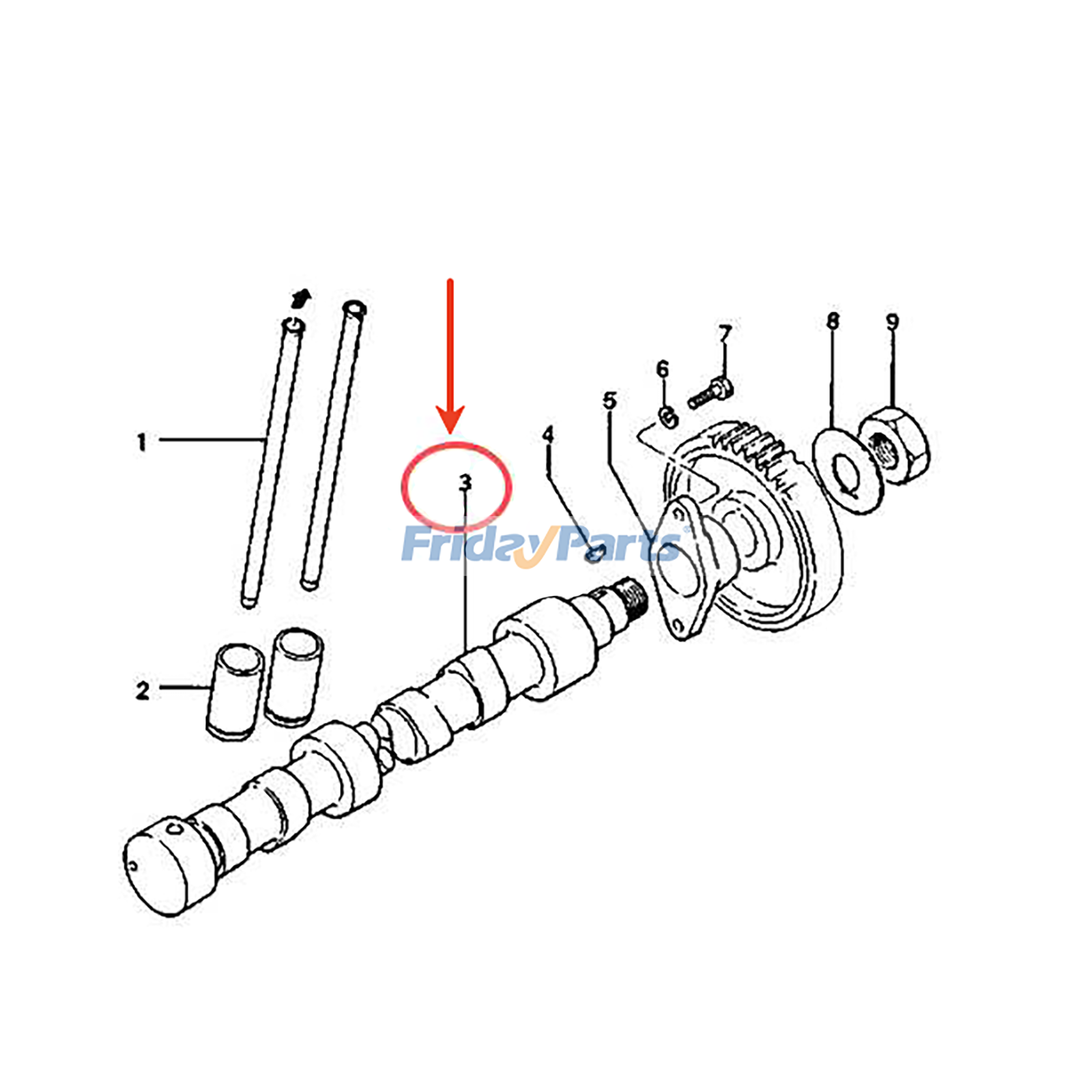 Camshaft for Engine,Excavator