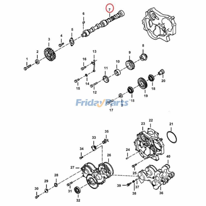  Camshaft Skid Steer For BOBCAT