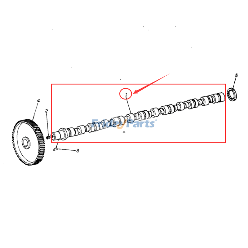 Arbre à cames NTO-6-B-1Apour Moteur