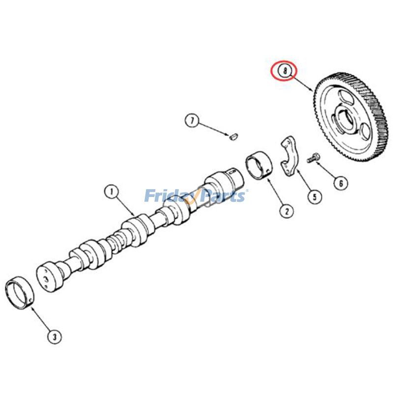  Camshaft Gear For CASE