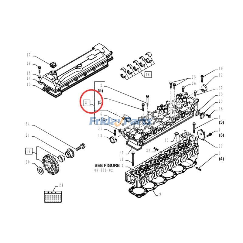 Camshaft Housing For KOBELCO Excavator