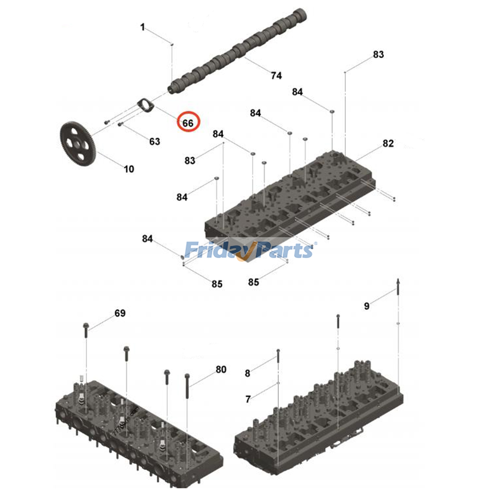 Camshaft Thrust Support for Engine,Excavator,Loader