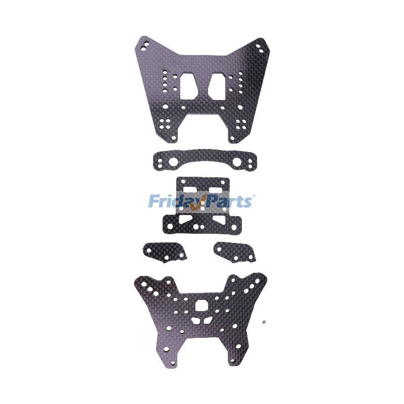 Kit de tour d'amortisseur en fibre de carbone BQNA32066PC pour voiture télécommandée Arrma Fireteam 6S BLX EXBpourPour AUTRE MARQUE