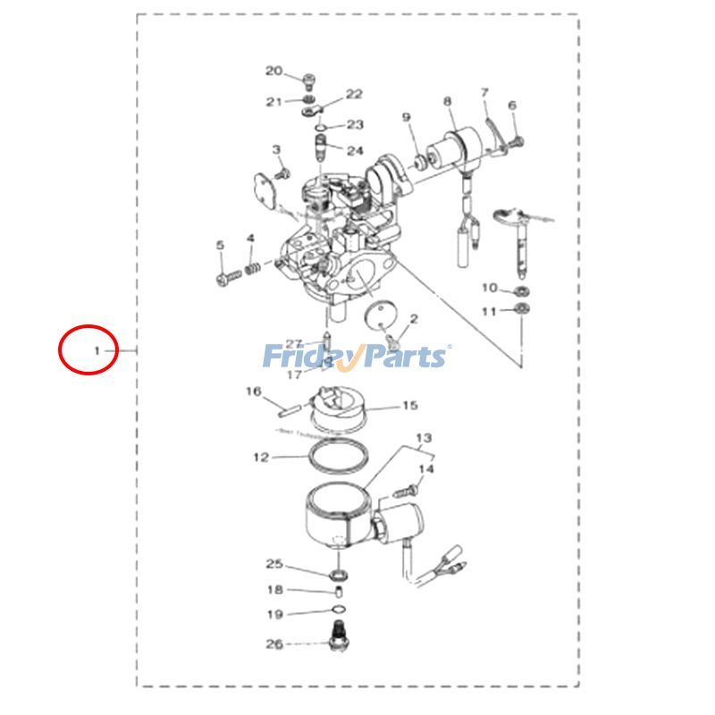 Carburetor 7HD-E4101-02-00 for Generator