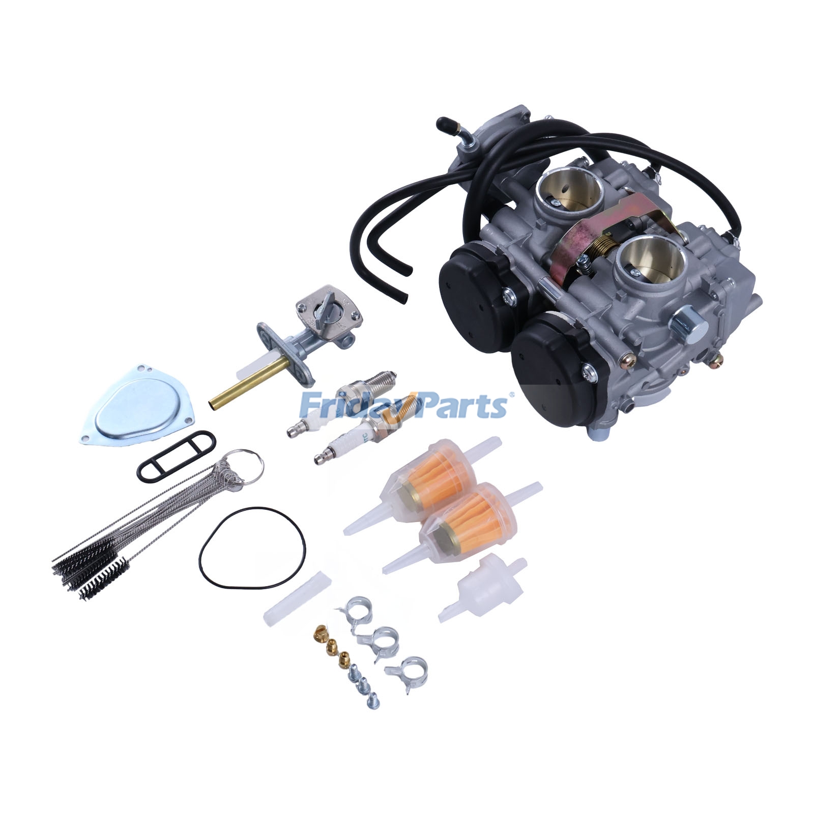 Carburetor Carb with Air Filter Fuel Valve Petcock 5LP-24500-01-00 for Yamaha Raptor 660 660R YFM660R 2001-2005