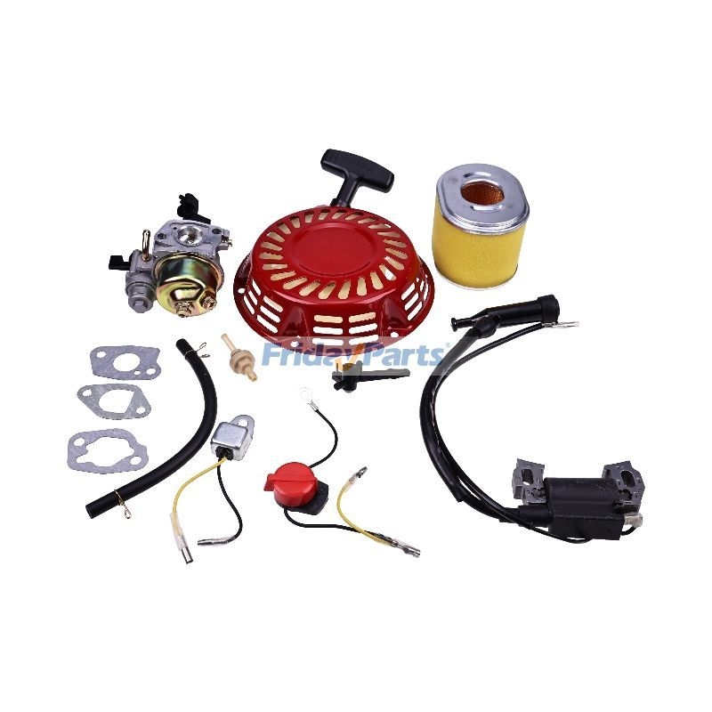 Carburetor Rebuild Kit With Brush For Honda GX160 & GX200 5.5HP / 6.5HP Engines