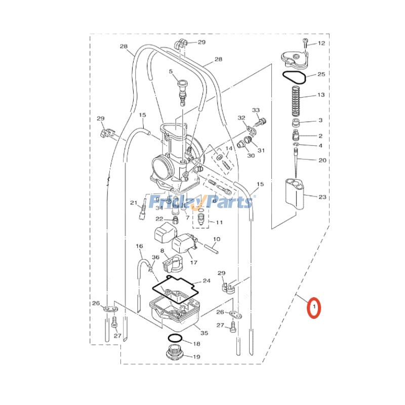 Carburetor 1C3-14101-51-00 for Yamaha Motorcycle 2011-2016 2019-2020 YZ125 2020-2022 YZ125X for less