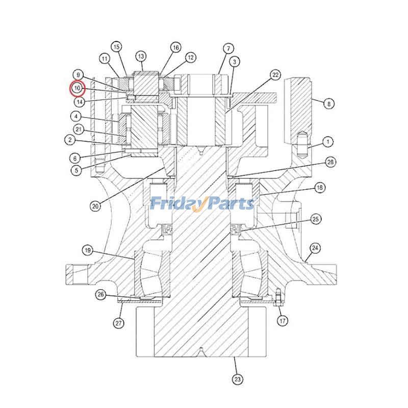 FridayParts Trägersäule CAT