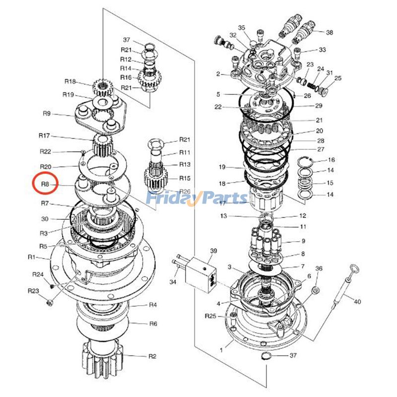 Carrier Assembly for Excavator