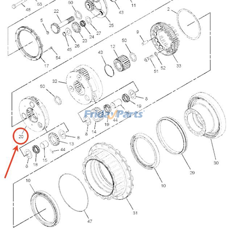 Carrier Planet for Engine,Excavator