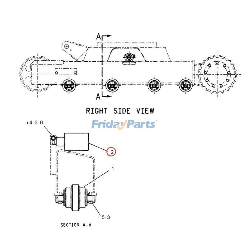 FridayParts Carrier Rollererpillar CAT