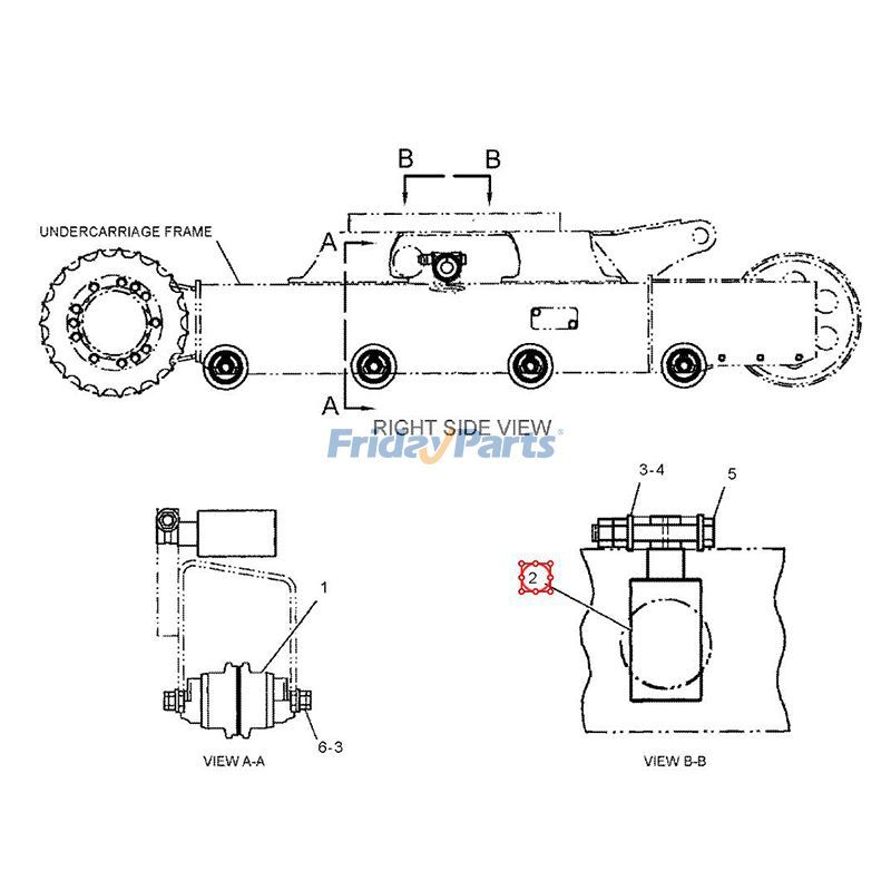 Carrier Rollererpillar CAT 303C 303E For CAT Excavator
