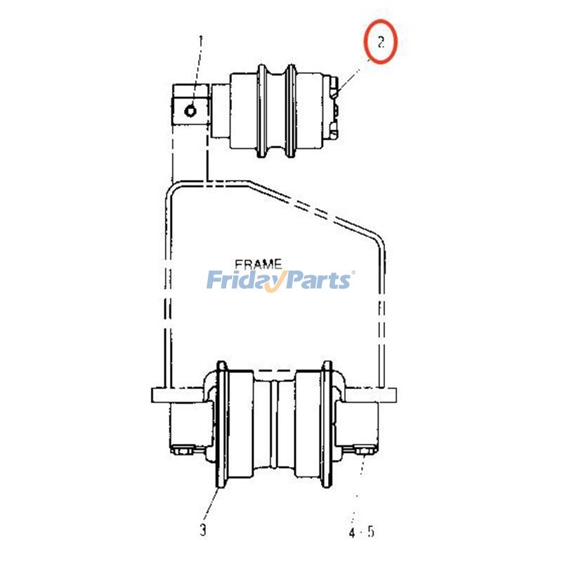 Carrier Roller for Excavator
