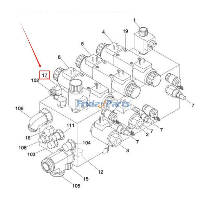 高所作業車 カートリッジバルブ