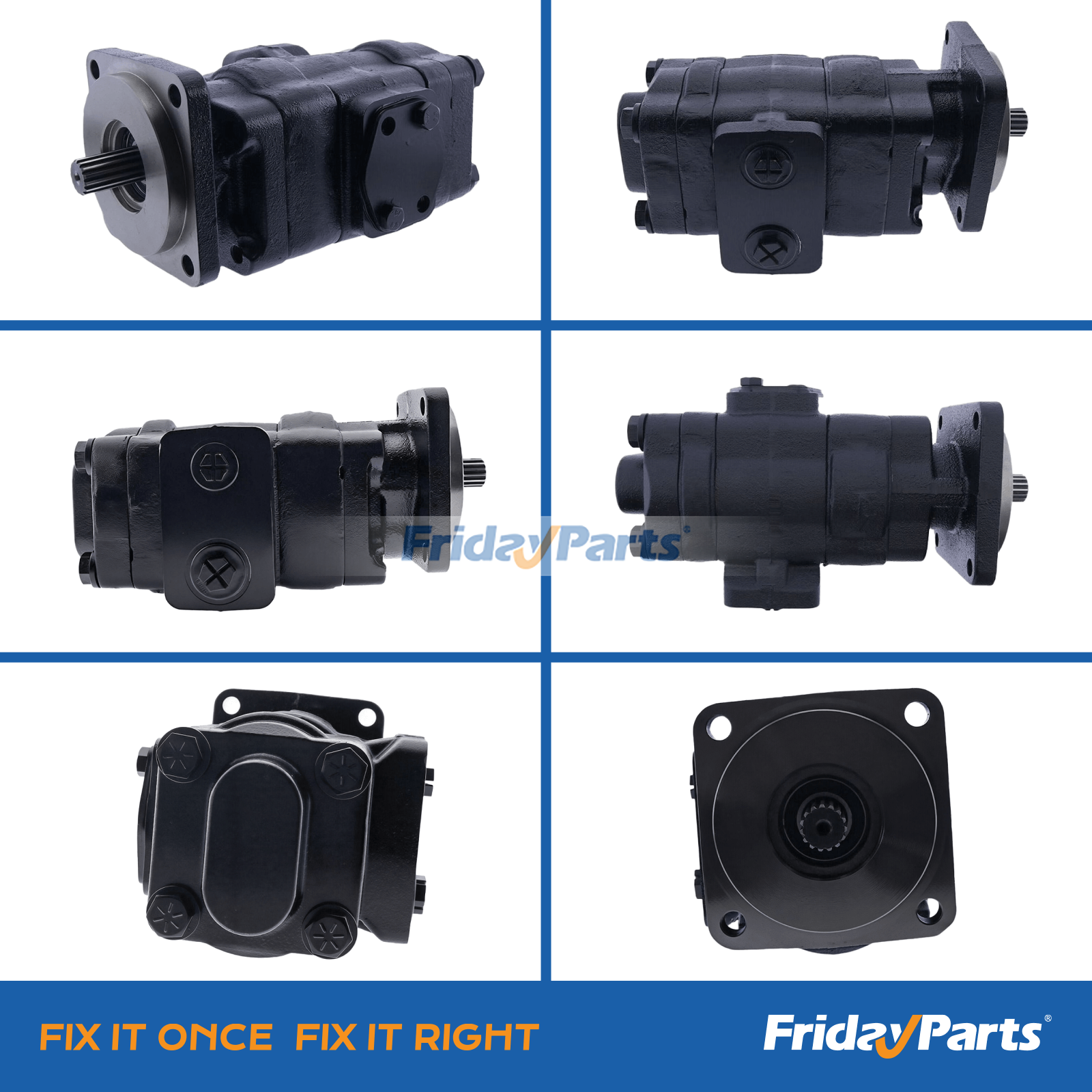 Heavy duty hydraulic pump for CASE backhoe loader 580K