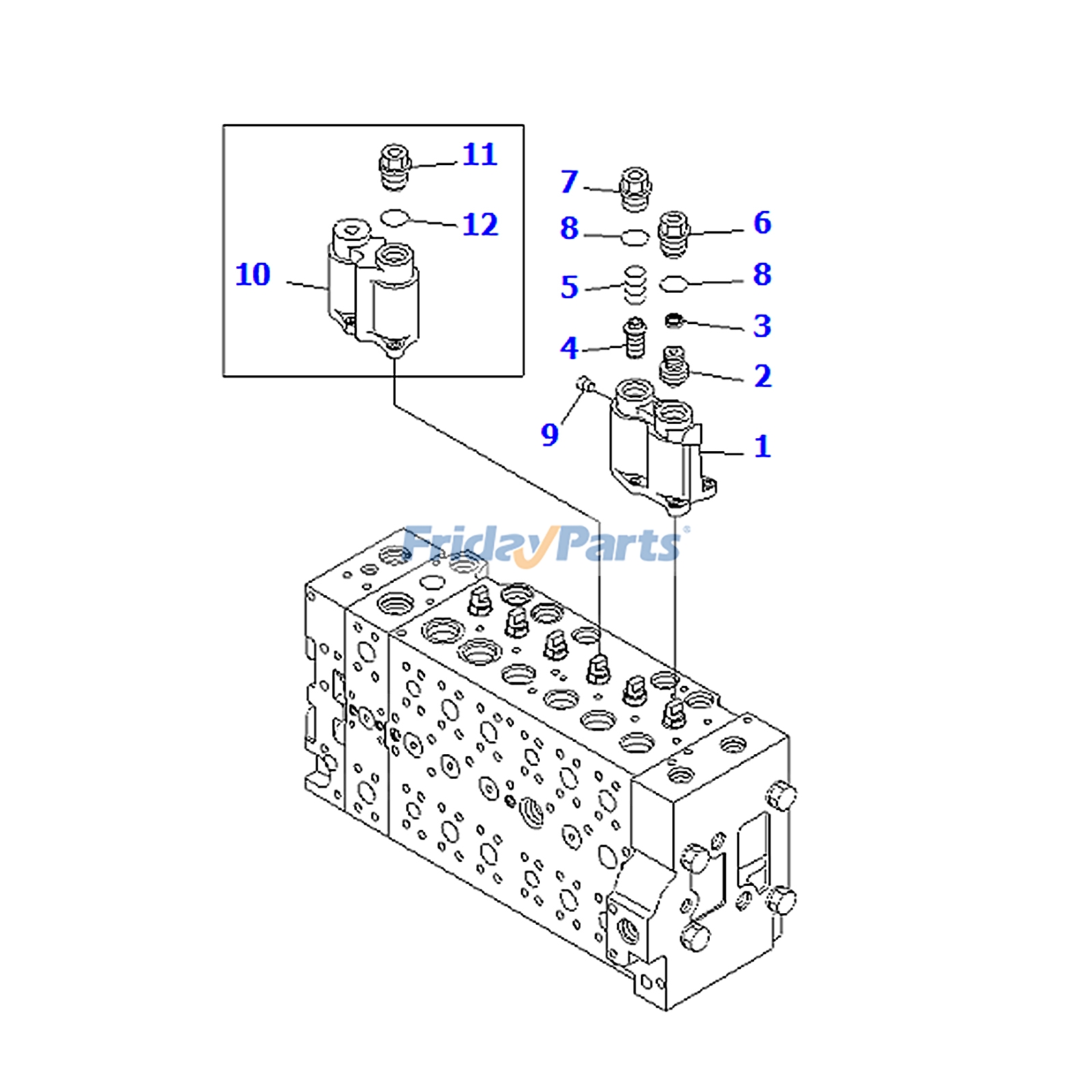 Case Sub Assembly for Excavator