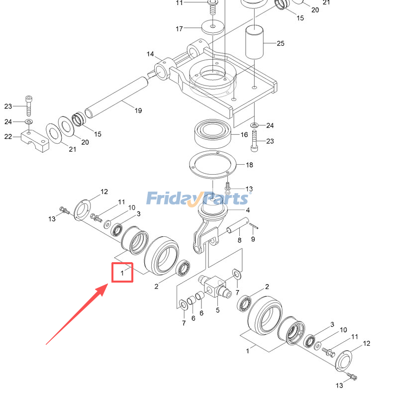Caster Tire for Forklift