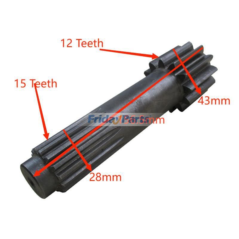 Eje de engranaje solar del motor de desplazamiento para excavadora Caterpillar CAT E312 Para CAT
