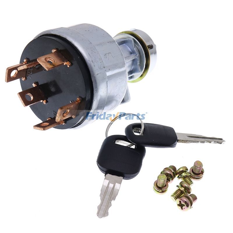 Ignition Switch 6 Wires With 2 Keys 7Y-3918 for Caterpillar