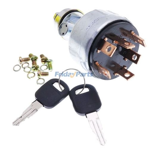 Ignition Switch 6 Wires With 2 Keys 7Y-3918 for Caterpillar CAT ...