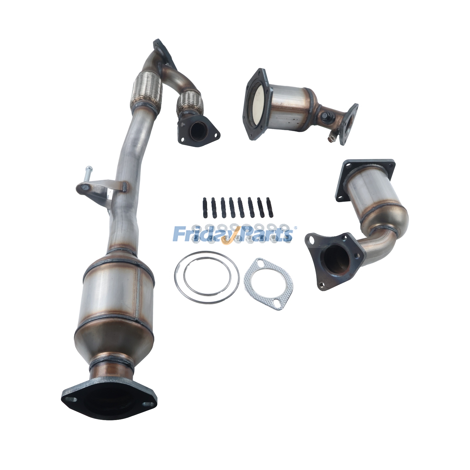 Conjunto de conversor catalítico e tubo Y flexível para Nissan Quest 3.5L 2011-2014 FridayParts