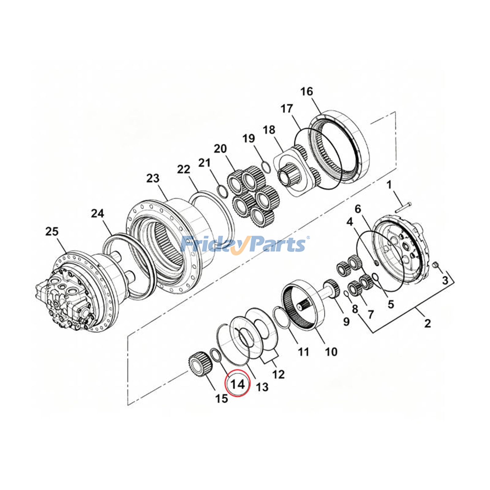 Centering Ring for Excavator