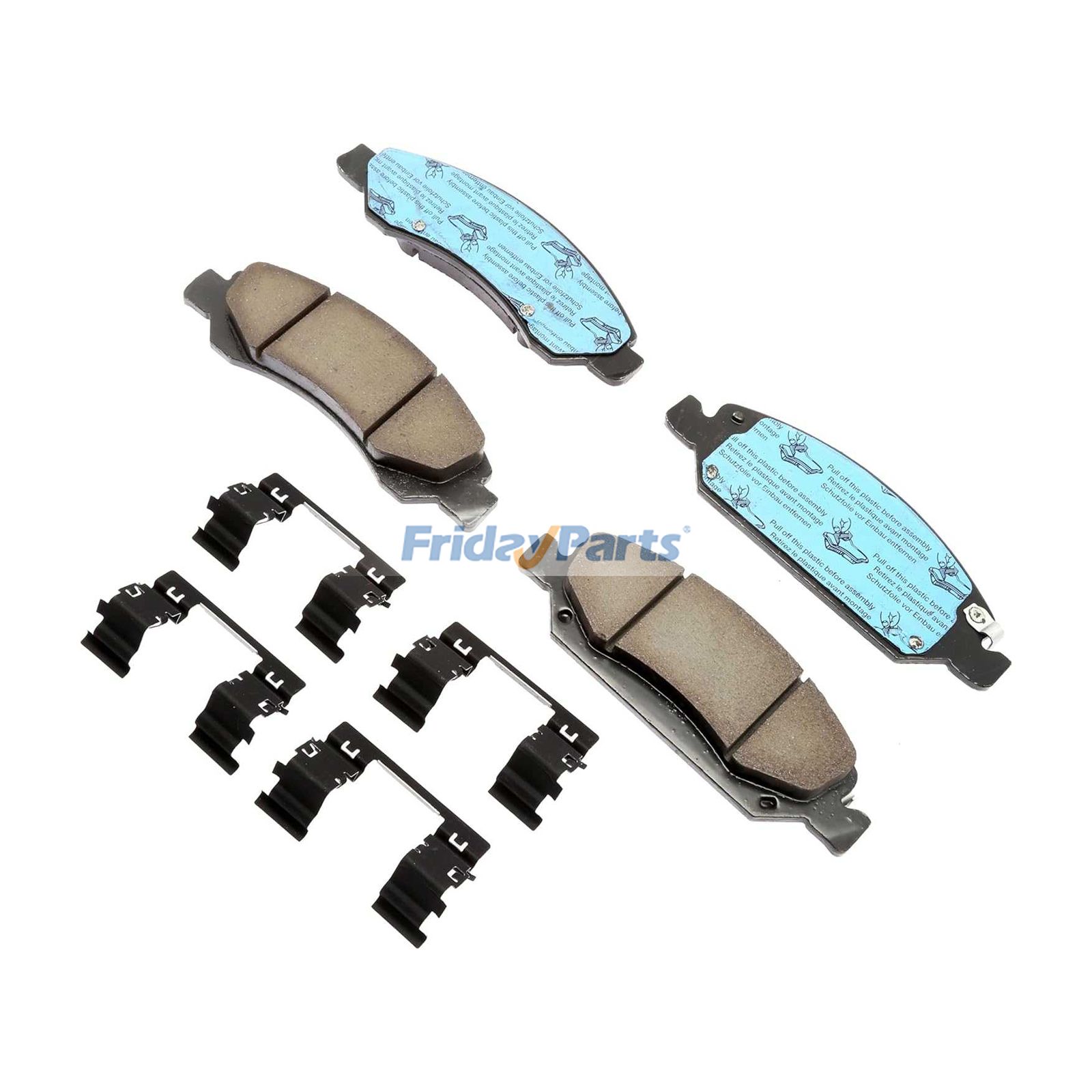 セラミックフロントディスクブレーキパッドキット 17D1367ACHF1 キャデラック エスカレード シボレー エクスプレス シルバラード サバーバン 1500 GMC ユーコン ユーコン 2007-2020年式用
