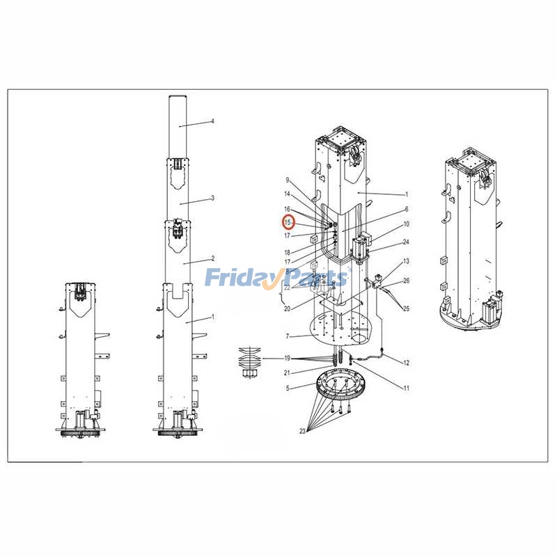 Axe de chaînepour Nacelle Élévatrice
