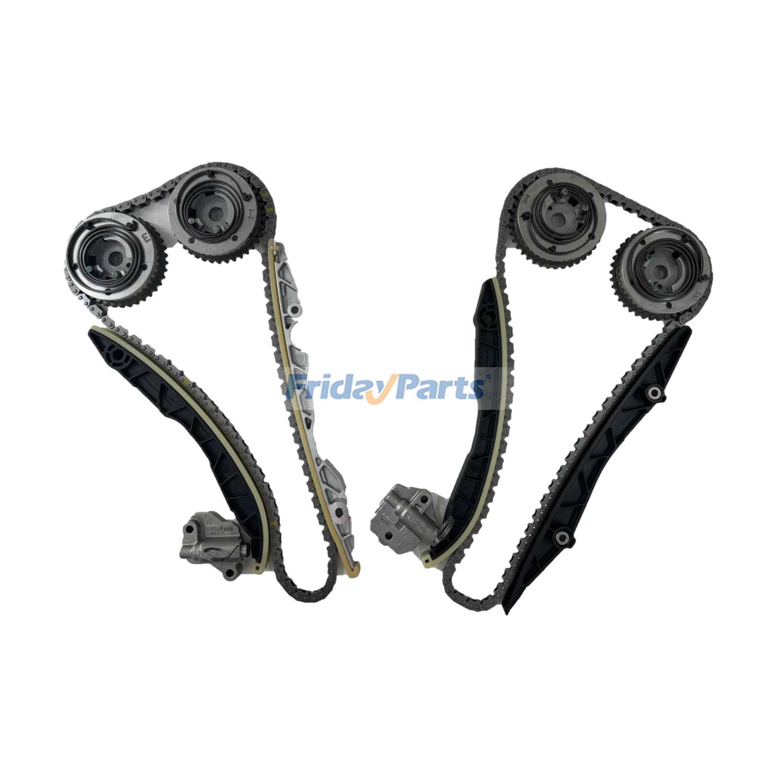 チェーンガイドテンショナーフェイザーキット JT4Z-6268-A FT4Z-6L266-A フォードエッジリンカーンMKX 2015-2016用