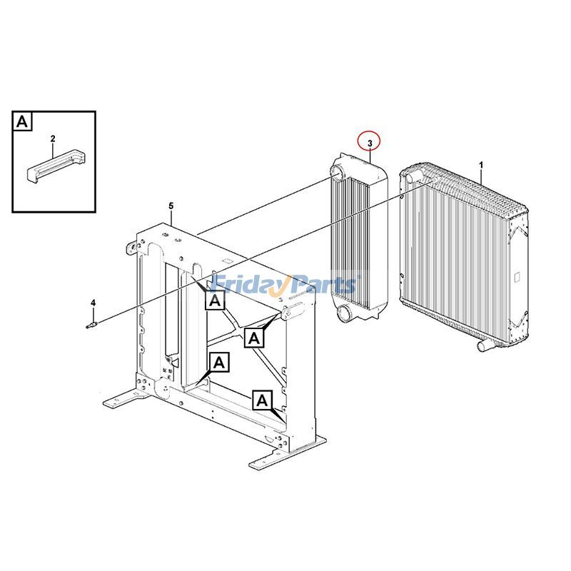 Charge Air Cooler Wheel for Loader
