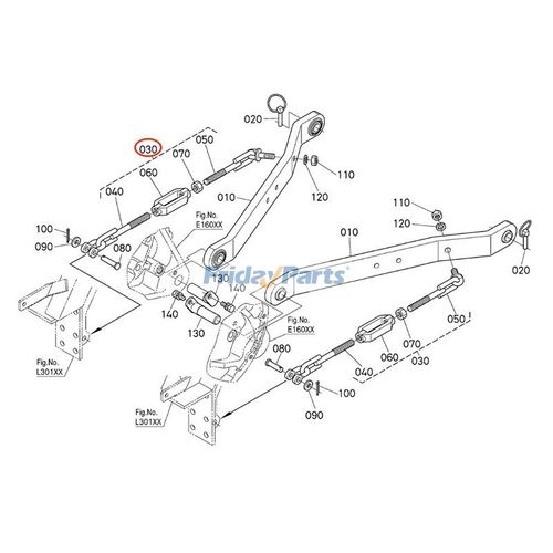 Check Chain Assembly TD069-39700 for Kubota Tractor L2501D L2800F ...