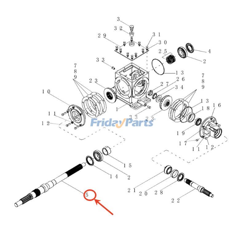 Chopper Drive Shaft for Harvester