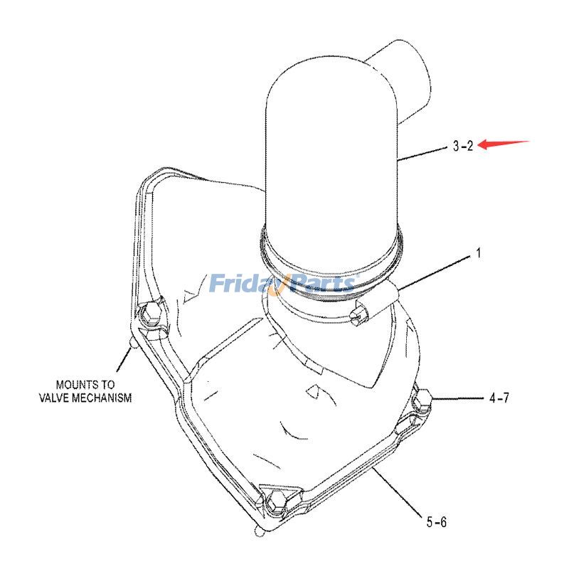 Chrome Breathererpillar CAT for Engine