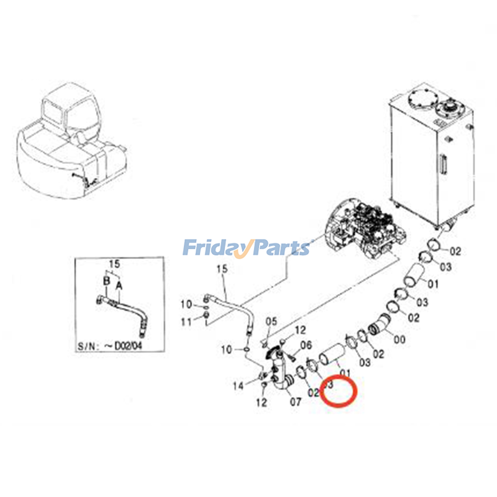 Serrerpour Moteur,Pelle