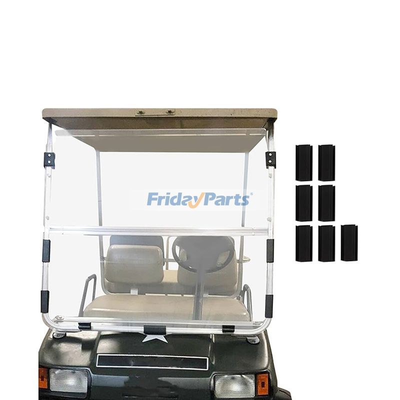 Pare-brise transparent pour voiturette de golf Club Car DS 1982-2000